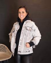 Oversize Jeansjacke - Asphalt
