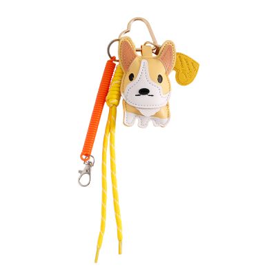 Taschenanhänger gelber Hund