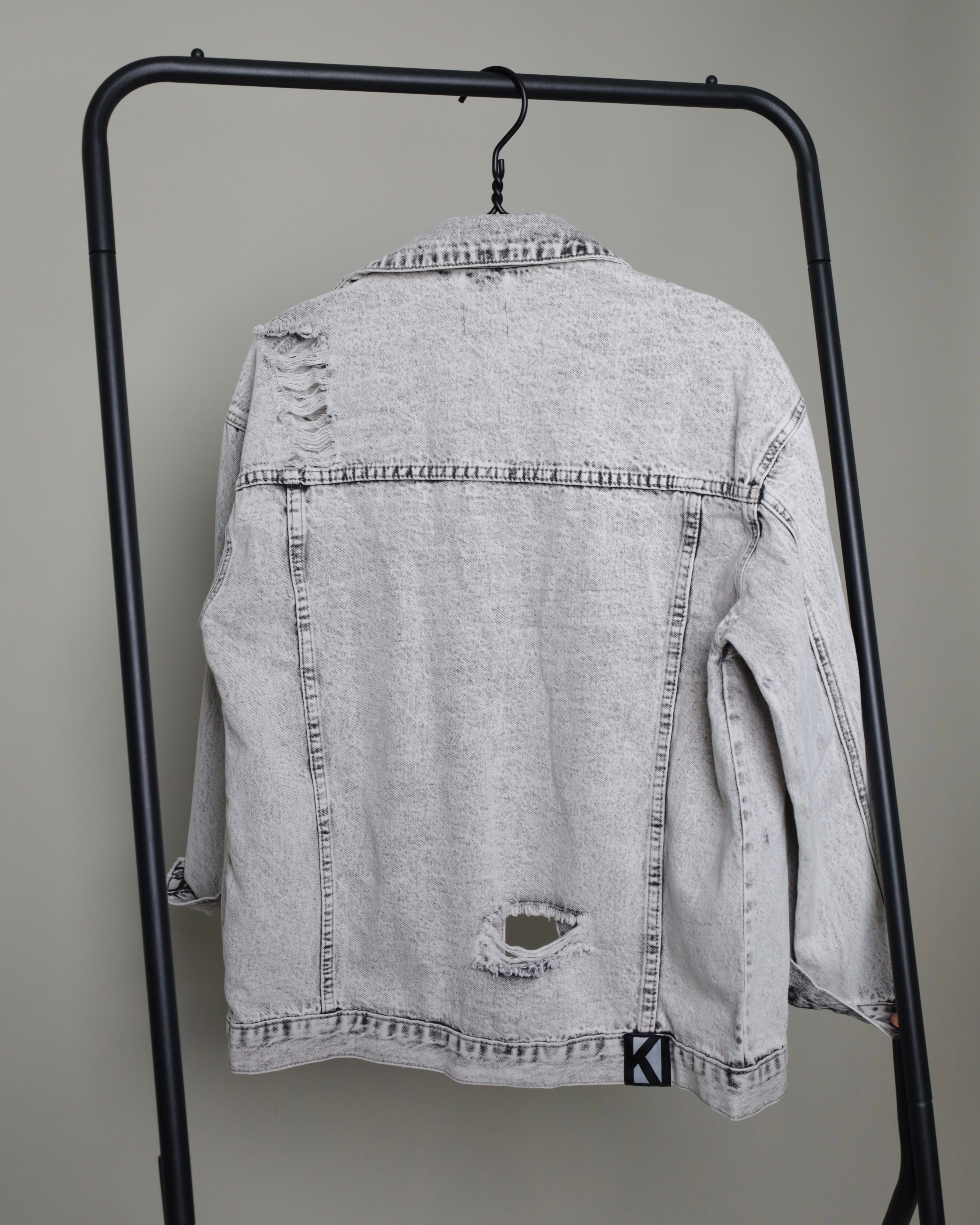 Oversize Jeansjacke - Asphalt