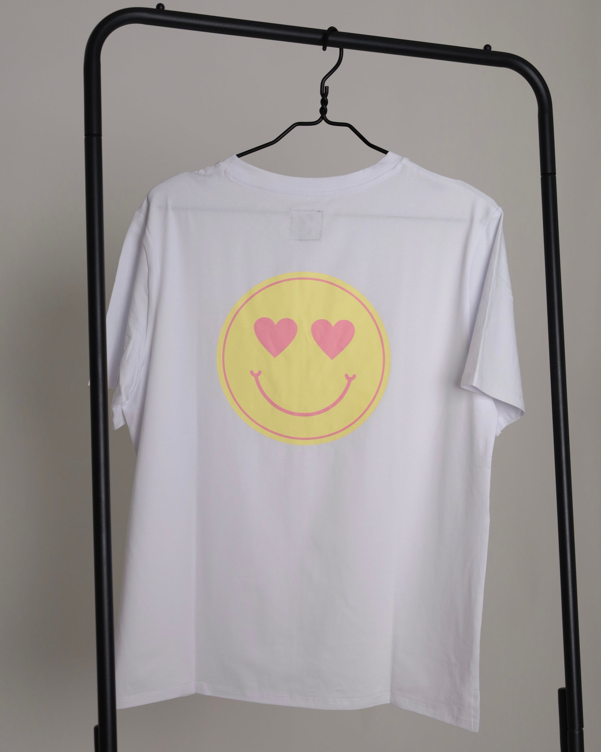 T-Shirt Smiley Weiß (8977629053254)
