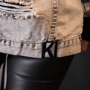 Oversize Jeansjacke - Asphalt