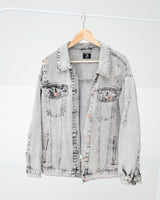 Oversize Jeansjacke - Asphalt