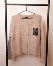 Strickjacke Beige