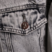 Oversize Jeansjacke - Asphalt