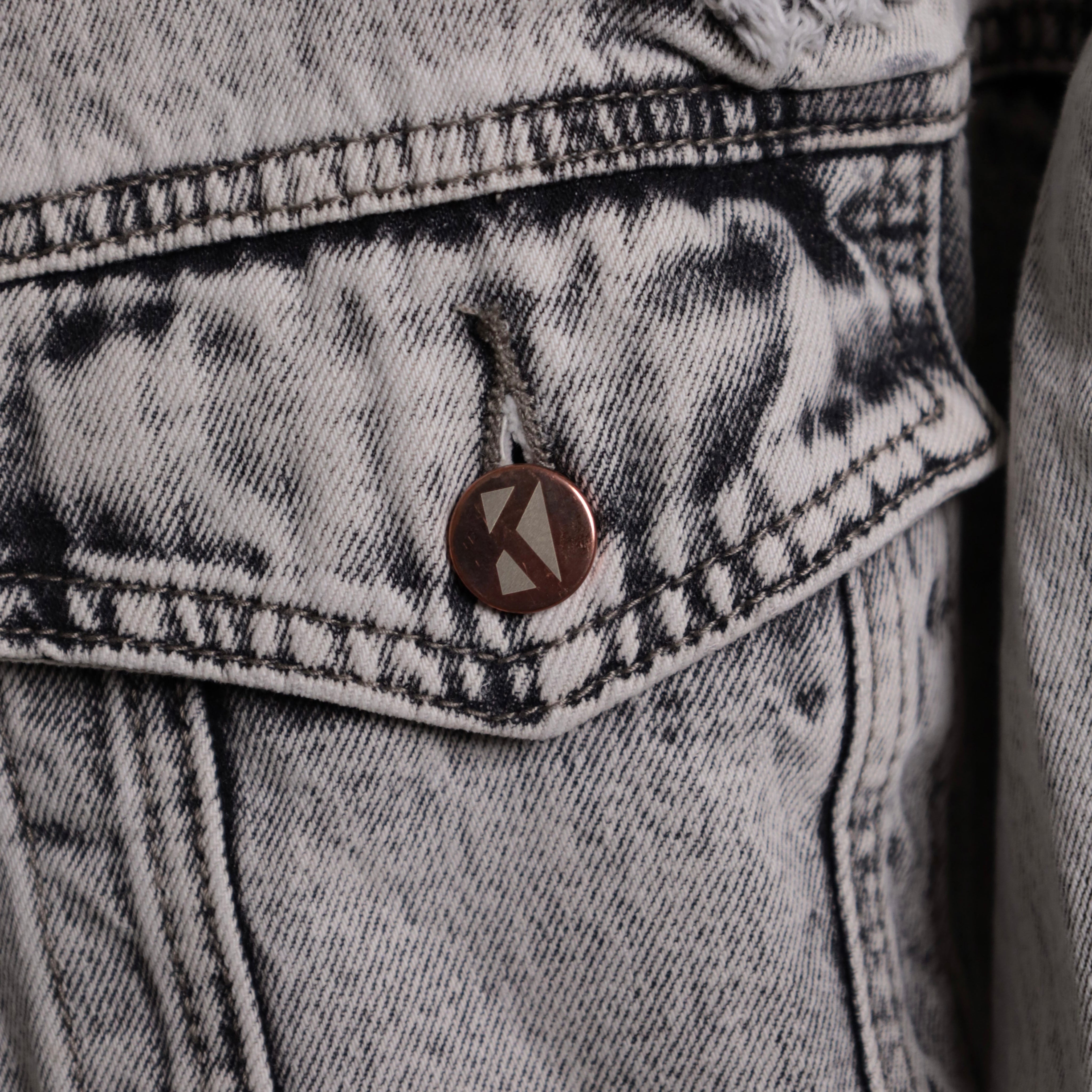 Oversize Jeansjacke - Asphalt