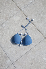 Bikini Oberteil blau