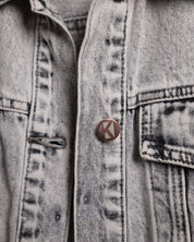 Oversize Jeansjacke - Asphalt