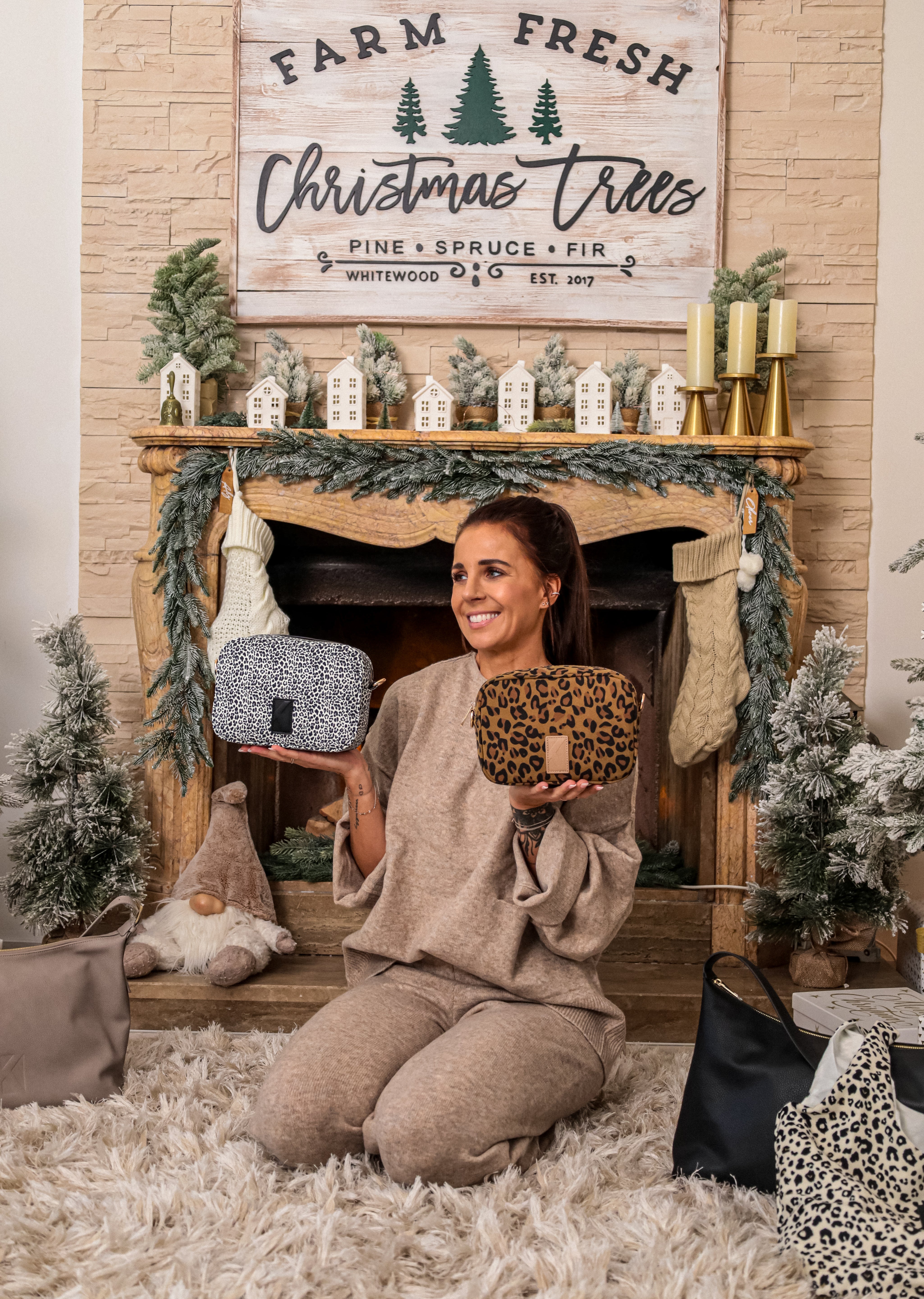 Crossbody Leo beige/brau