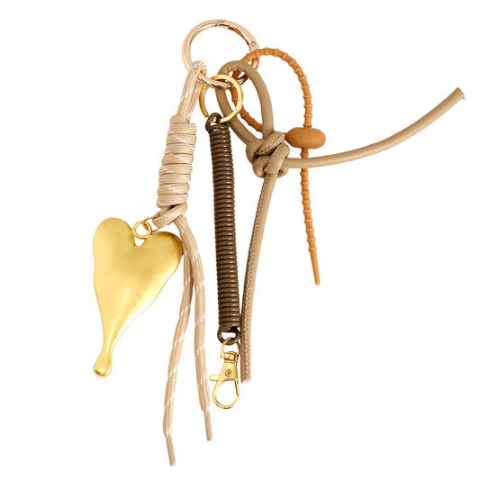 Taschenanhänger goldenes Herz