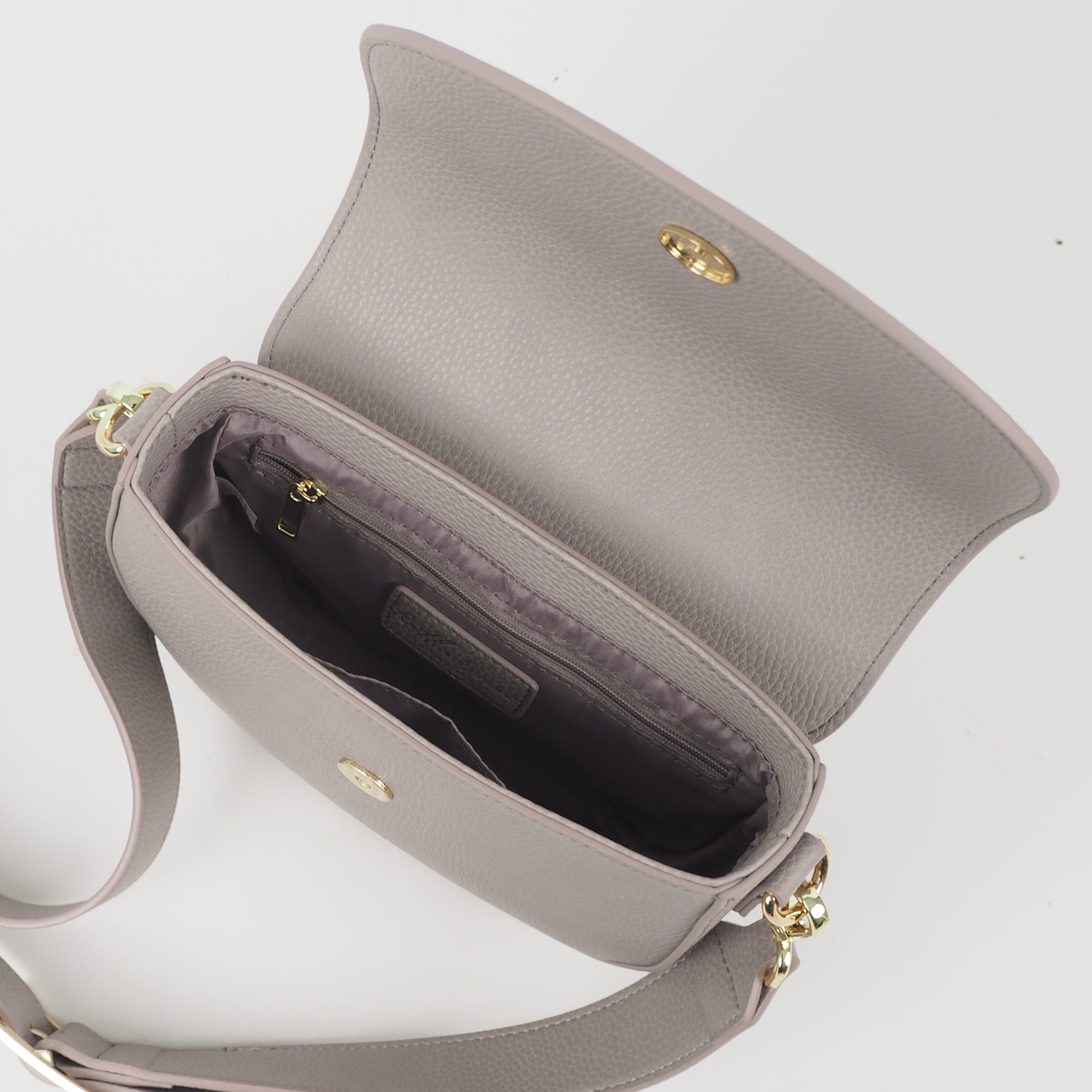 Tasche - Halbmond grau (7970970796286)